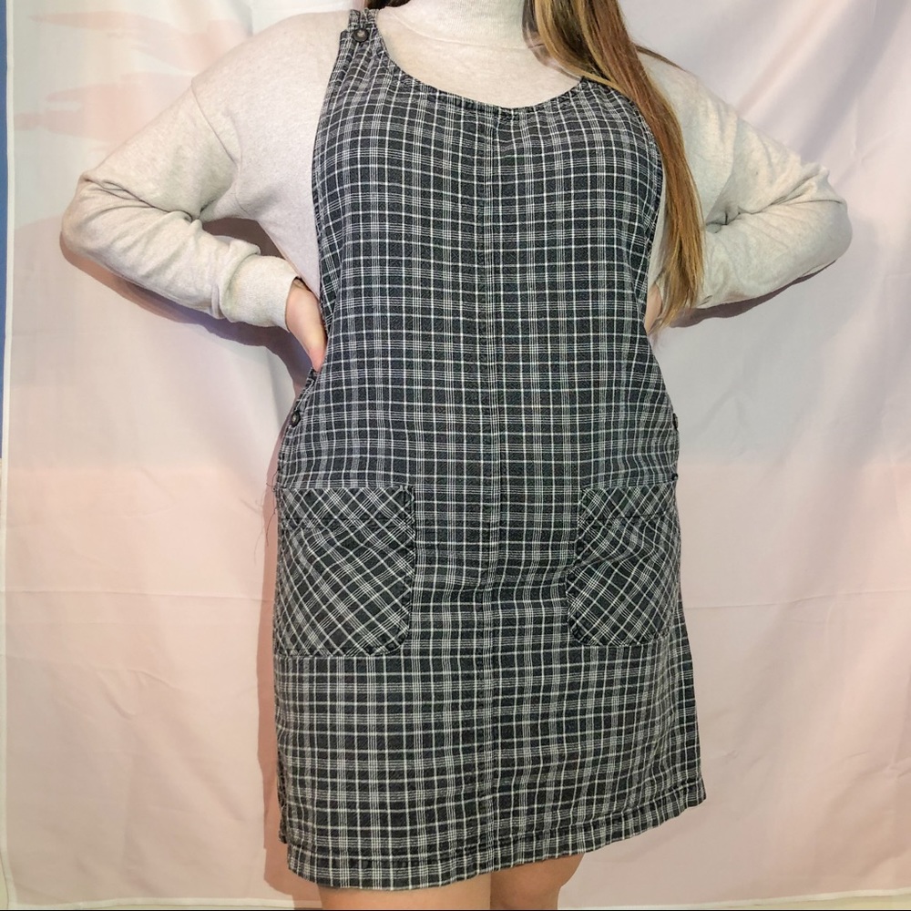 Black & White Overall Dress